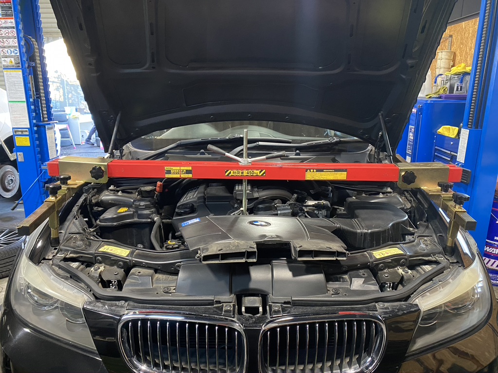BMW 335（E90）エンジンオイルパンガスケット交換 | 自動車整備専門